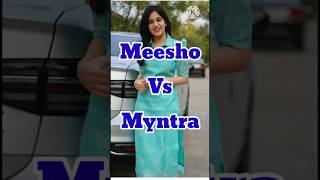 Meesho vs Myntra#ytshorts#haul#viral#trending#amazon#fashion#meesho#myntra#shopping#kurtiset#styling