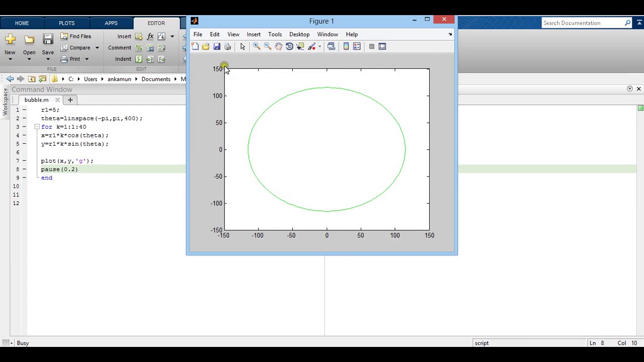 Matlab Make An Animation Part 1 - YouTube