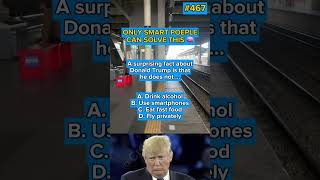 A surprising fact about Donald Trump is that he does not #trivia #trump