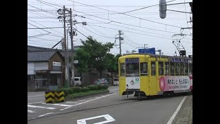 【路面電車動画】万葉線０８　つりかけの音　デ７０７０形