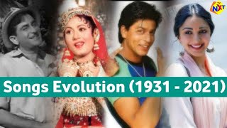 Evolution Of Hindi Film Songs(1931 - 2021) | Most Popular Song Each Year | Bollywood Popular Songs