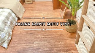 CARA MUDAH PASANG KARPET VINYL KOREA MENGGUNAKAN SOLASI DOUBLE TAPE