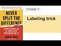 Never Split the Difference book summary - Labeling - Chapter 3