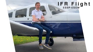 Full IFR Flight from Norrköping to Västerås