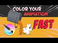 Krita 5 - Color Your Animation Fast With The Bucket Tool/Fill Tool