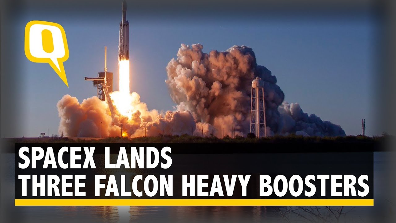 SpaceX Achieves Historical Feat, Launches Falcon Heavy Rocket And Lands ...