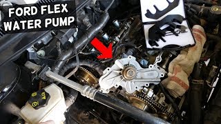 FORD FLEX 3.5 WATER PUMP LOCATION REPLACEMENT EXPLAINED