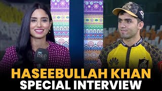 Haseebullah Khan Special Interview | Peshawar Zalmi vs Karachi Kings | Match 17 | HBL PSL 8 | MI2A