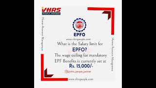 What is the Salary limit for EPFO? |EPFO| HR | EMPLOYEES BENEFITS