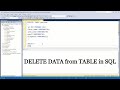 How to DELETE data from table in SQL