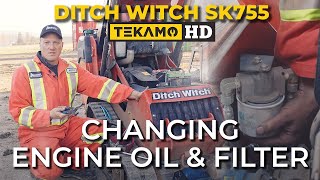 How to Change the Engine Oil & Filter on a Ditch Witch SK755