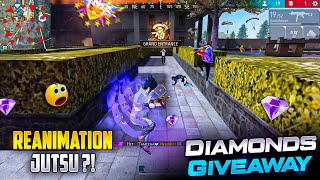 💀 REANIMATION JUTSU 💀 DIAMONDS GIVEAWAY 💎 BEST GRANDMASTER MATCH FREE FIRE || HTG HEAVEN