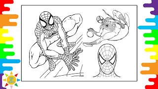 SPIDERMAN Coloring Page | Superhero Coloring Page | Spiderman Coloring | Laszlo - Fall To Light
