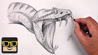 How To Draw A Snake | Reptile Sketch Tutorial