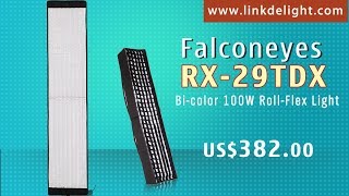 Falconeyes RX-29TDX Bi-color 100W Roll-Flex Led Light with DMX512 - Linkdelight.com