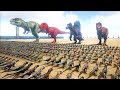 1000 Dilos VS ARK Dinosaurs | Cantex