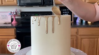 HOW TO MAKE YOUR OWN METALLIC DRIP for your CAKE | TIPS and TRICKS- let's make t