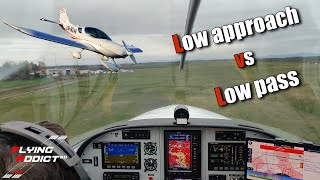 Low approach vs low pass - what is the difference?