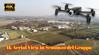 Parrot Anafi Footage 4k Aerial View in Semonzo del Grappa