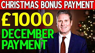 Confirmation of £1000 Christmas Bonus Payment Dates from DWP for Millions of People