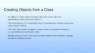 Creating Objects from a Class | Lecture 07: Encapsulation