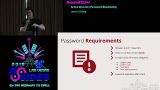 G1234! - Active Directory Password Blacklisting - Leeren Chang