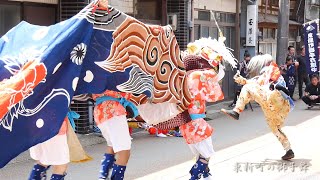 新湊 東新町の獅子舞 2018年