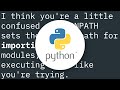 How can I use a Python script in the command line without cd-ing to its directory? Is it the PYTHONP