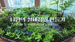 나만의 실내 정원 만들기 I야생초 숲I How to make moss terrarium/ indoor garden/ moss/ terrarium/ garden