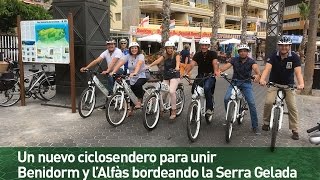Nuevo ciclosendero entre Benidorm y l'Alfàs