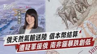 俄天然氣輸送陸 倡本幣結算 遭疑軍援俄 南非鍰暴跌創低【TVBS說新聞】20230514 @TVBSNEWS02