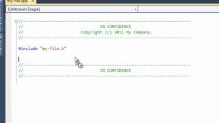 Adding C++ Header Files to Code Using Code Scrapbook