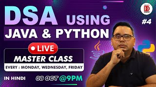 Data Structures & Algorithms in Java & Python | DSA Masterclass #4 (in Hindi)