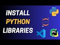 How to install Python Libraries inPyCharm, Visual Studio Code, jupyter Notebook - requirements.txt