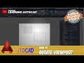 How To Rotate Viewport In AutoCAD