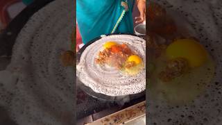 Eluru Famous Pushpa Double Egg Chicken Dosa Recipe #shorts #viral #eggrecipes