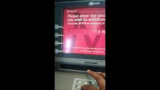 1450 PLN (Polish Zloty) withdrawal from ATM machine in Poland