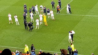 Tottenham Players CELEBRATE With The Fans After 4-0 Win At Villa Park!