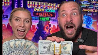 NEW GAME BUFFALO DASH FOR CASH MAX BET ONLY!