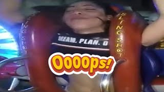 Slingshot Ride beautiful girl #5