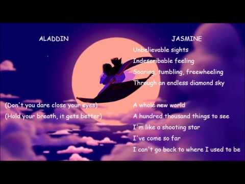 A Whole New World (Aladdin) - Instrumental Karaoke - YouTube