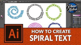 How To Create Spiral Text in Adobe Illustrator