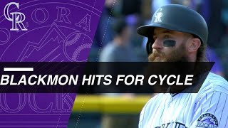 Blackmon hits for cycle, leads Rockies to tiebreaker