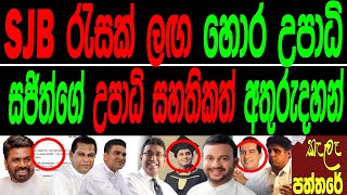 SJB රැසක් ළඟ හොර උපාධි සජිත්ගේ උපාධි  සහතිකත් අතුරුදහන්.Kala paththare/කැලෑ පත්තරය