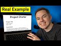 How to Write a Useful Project Charter in 30 minutes | Project Charter Example