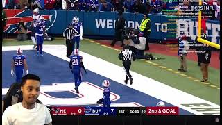 Flight reaction to Jakobi Meyers insane catch vs Bills