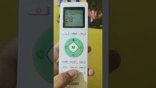 Setting timer on and off using latest Lloyd AC Remote with two buttons