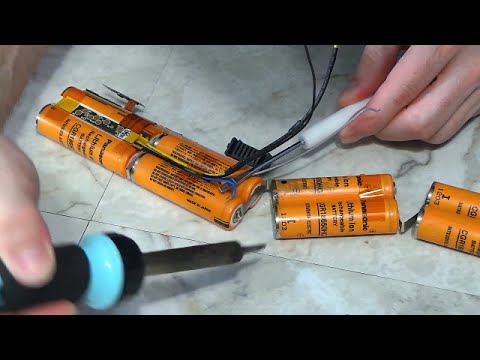 Rebuild a laptop battery pack Rebuild a laptop battery pack