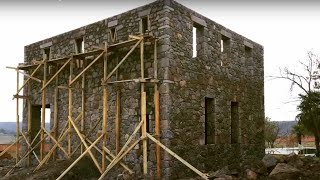Stone House Building Start to Finish Timelapse