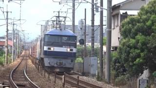 EF210-105牽引貨物列車　土山～魚住間にて2